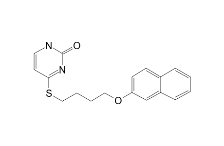 4-(4-(2-Naphthoxy)butylthio)-2-(1H)-pyrimidinone