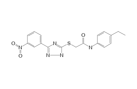 N-(4-ethylphenyl)-2-{[3-(3-nitrophenyl)-1H-1,2,4-triazol-5-yl]sulfanyl}acetamide