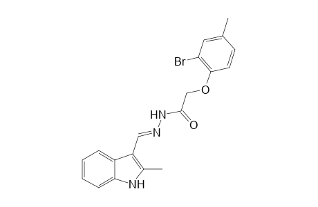 2-(2-Bromo-4-methylphenoxy)-N'-[(2-methyl-3-indolyl)methylene]acethydrazide