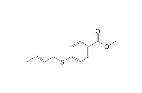 4-[[(E)-but-2-enyl]thio]benzoic acid methyl ester