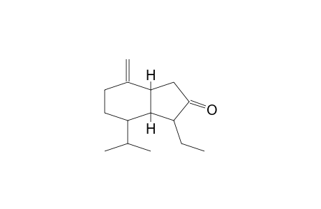 2H-INDEN-2-ONE, 1-ETHYL-OCTAHYDRO-4-METHYLENE-7-(1-METHYLETHYL)- (1R)