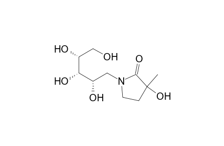 D-Ribitol, 1-deoxy-1-(3-hydroxy-3-methyl-2-oxo-1-pyrrolidinyl)-