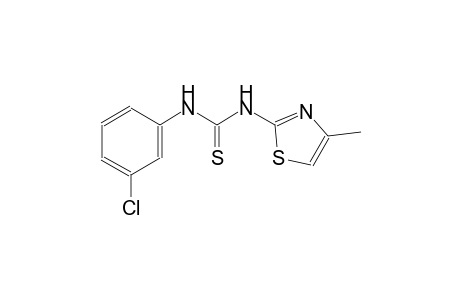 N-(3-chlorophenyl)-N'-(4-methyl-1,3-thiazol-2-yl)thiourea