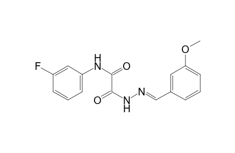 2-Oxoacetamide, N-(3-fluorophenyl)-2-[N'-(3-methoxybenzylidene)hydrazino]-