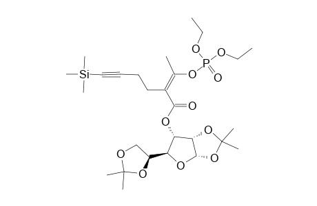 (1,2;5,6-DI-O-ISOPROPYLIDENE-ALPHA-D-ALLOFURANOS-3-O-YL)-2-[1'-(DIETHYLPHOSPHORYLOXY)-ETYLIDENE]-6-TRIMETHYLSILYL-5-HEXYNOATE