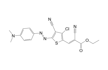 Ethyl (E)-3-(3-chloro-4-cyano-5-((E)-(4-(dimethylamino)phenyl)diazenyl)thiophen-2-yl)-2-cyanoacrylate