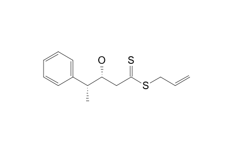 (3R,4R)-3-Hydroxy-4-phenyl-pentanedithioic acid allyl ester