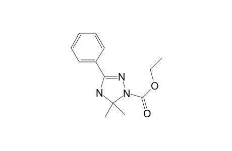 1-Carbethoxy-5,5-dimethyl-3-phenyl-DELTA2-1,2,4-triazoline