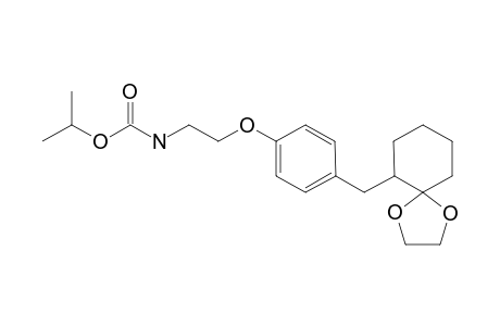 Isopropyl N-{2-{4'-[(2",2"-ethylenedioxy)cyclohexyl)methyl]phenoxy}ethyl}carbamate