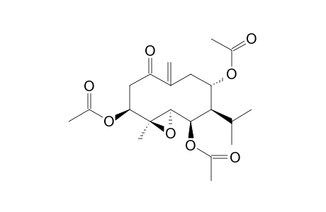 3BETA,6BETA,8ALPHA-TRIACETOXY-4BETA,5ALPHA-EPOXY-1-OXOGERMACR-10(14)-ENE