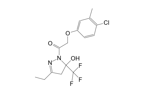 1H-pyrazol-5-ol, 1-[(4-chloro-3-methylphenoxy)acetyl]-3-ethyl-4,5-dihydro-5-(trifluoromethyl)-