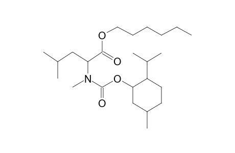 L-Leucine, N-methyl-N-((1R)-(-)-menthyloxycarbonyl)-, hexyl ester