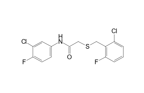 3'-chloro-2-[(2-chloro-6-fluorobenzyl)thio]-4'-fluoroacetanilide