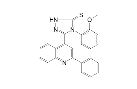 4-(2-Methoxyphenyl)-3-(2-phenyl-4-quinolinyl)-1H-1,2,4-triazole-5-thione