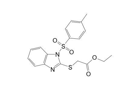 Ethyl ({1-[(4-methylphenyl)sulfonyl]-1H-benzimidazol-2-yl}sulfanyl)acetate