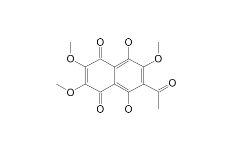 1,4-Naphthoquinone, 2-acetyl-5,8-dihydroxy-3,6,7-trimethoxy-