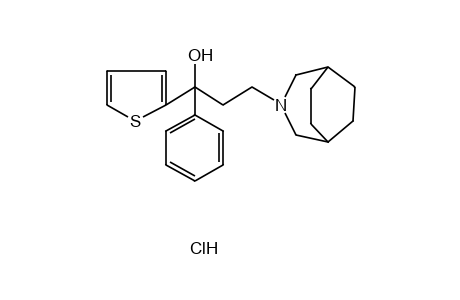 alpha-PHENYL-alpha-(2-THIENYL)-3-AZABICYCLO[3.2.2]NONANE-3-PROPANOL, HYDROCHLORIDE