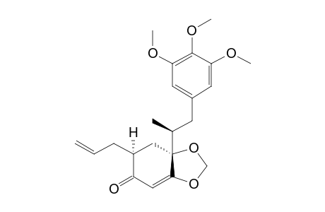 DELTA-8'-3,4,5-TRIMETHOXY-3',6'-DIHYDRO-3',4'-METHYLENEDIOXY-6-OXO-8,3'-NEOLIGNAN