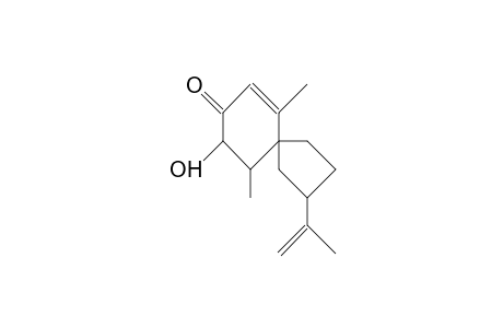6,10-Dimethyl-9-hydroxy-2-(1-methyl-vinyl)-[2R,5S,9R,10R]-spiro[4.5]dec-6-en-8-one