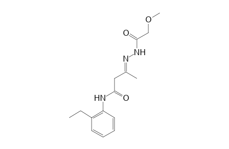 2'-Ethyl-3-[(methoxyacetyl)hydrazono]butyranilide