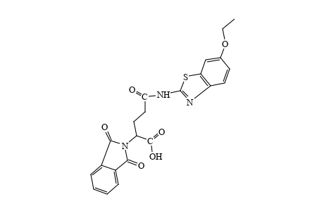 1,3-dioxo-alpha-{2-[(6-ethoxy-2-benzothiazolyl)carbamoyl]ethyl}-2-isoindolineacetic acid