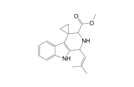 Methyl 1'-(2"-methyl-1"-propenyl)-2',3',4',9'-tetrahydro-spiro[cyclopropane-1,4'-(1H)-.beta.-carboline]-3-carboxylate