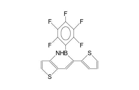 6-(2-Thienyl)-5-pentafluorophenyl-5,4-borazaro-benzo(B)thiophene