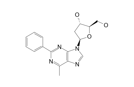 9-(2-DEOXY-BETA-D-ERYTROPENTOFURANOSYL)-6-METHYL-2-PHENYLPURINE