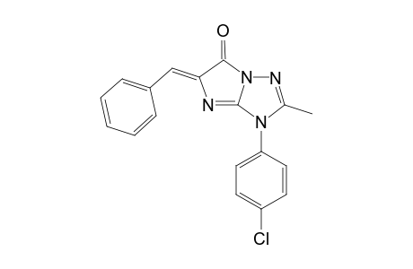 3,5-Dihydroxy-2-methy-3-(4-chlorophenyl)-5-(phenylmethylene)-6H-imidazo[1,2-b]1,2,4-triazol-6-one