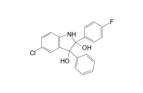 5-Chloro-2-(4-fluorophenyl)-3-phenyl-2,3-dihydro-1H-indole-2,3-diol