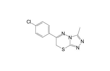 6-(p-chlorophenyl)-3-methyl-7H-s-triazolo[3,4-b][1,3,4]thiadiazine