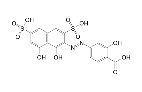 4-[(1,8-DIHYDROXY-3,6-DISULFO-2-NAPHTHYL)AZO]SALICYLIC ACID