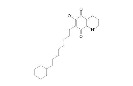 1,2,3,4-Tetrahydro-6-hydroxy-7-.omega.-cyclohexyloctyl-5,8-quinolinedione