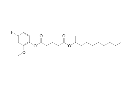 Glutaric acid, dec-2-yl 4-fluoro-2-methoxyphenyl ester