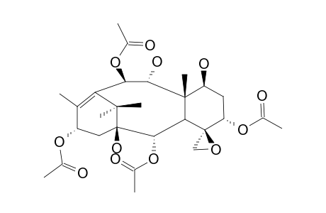 TAXUMAIROL-B;2-ALPHA,5-ALPHA,10-BETA,13-ALPHA-TETRAACETOXY-1-BETA,7-BETA,9-ALPHA-TRIHYDROXY-4-BETA,20-EPOXYTAX-11-ENE