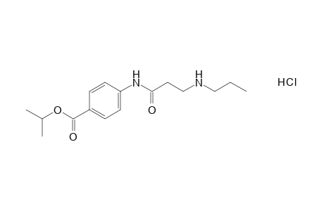 p-[3-(propylamino)propionamido]benzoic acid, isopropyl ester, hydrochloride