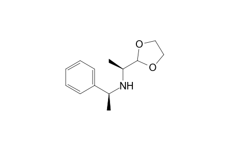 (1S)-1-(1,3-dioxolan-2-yl)-N-[(1S)-1-phenylethyl]ethanamine