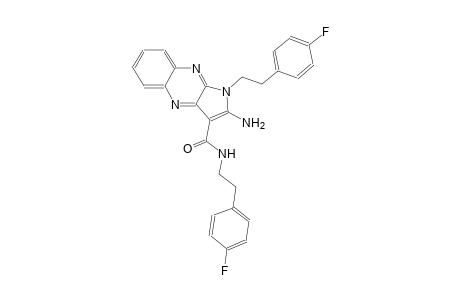 2-amino-N,1-bis[2-(4-fluorophenyl)ethyl]-1H-pyrrolo[2,3-b]quinoxaline-3-carboxamide