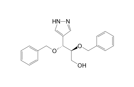 (2S,3R)-2,3-bis(phenylmethoxy)-3-(1H-pyrazol-4-yl)-1-propanol