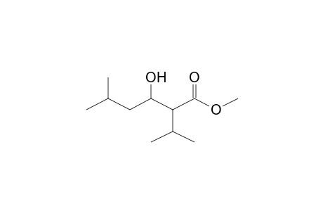 Hexanoic acid, 3-hydroxy-5-methyl-2-(1-methylethyl)-, methyl ester