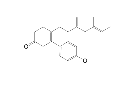 4-(5,6-Dimethyl-3-methylenehept-5-enyl)-3-(4-methoxyphenyl)-cyclohex-3-enone