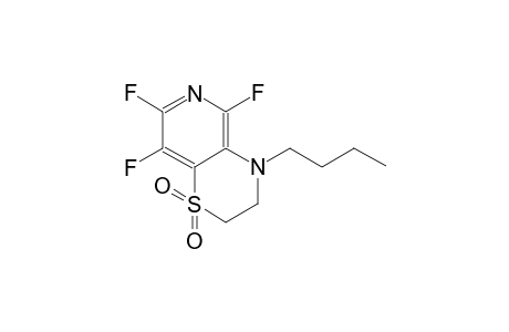 2H-pyrido[4,3-b][1,4]thiazine, 4-butyl-5,7,8-trifluoro-3,4-dihydro-, 1,1-dioxide