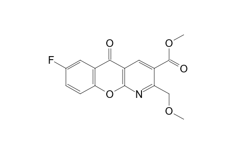 7-FLUORO-2-(METHOXYMETHYL)-5-OXO-5H-[1]BENZOPYRANO[2,3-b]PYRIDINE-3-CARBOXYLIC ACID, METHYL ESTER