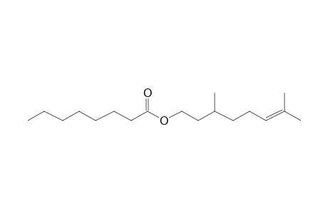 3,7-Dimethyloct-6-en-1-yl octanoate