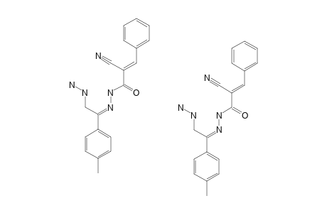 ALPHA-BENZAL-4-METHYL-OMEGA-HYDRAZINOACETOPHENONE-CYANOACETYLHYDRAZONE