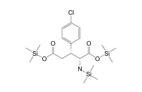 (3R)-3-(4-Chlorophenyl)-D-glutamic acid, 3tms