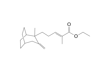 Ethyl 5-( 2'-methyl-3'-methylenebicyclo[3.2.2]nonan-2'-yl]-2-methyl-2-pentenoate