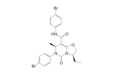 (3R,7S)-N,6-bis(4-bromophenyl)-3-ethyl-5-keto-7-methyl-3,7-dihydro-2H-oxazolo[3,2-c]pyrimidine-8-carboxamide