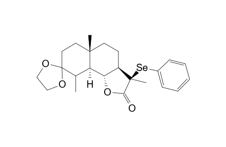 11-.beta.-(phenylseleno)-3,3-(ethylenedioxy)eudesmano-13,6.alpha.-lactone