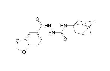 N-(1-adamantyl)-2-(1,3-benzodioxol-5-ylcarbonyl)hydrazinecarboxamide